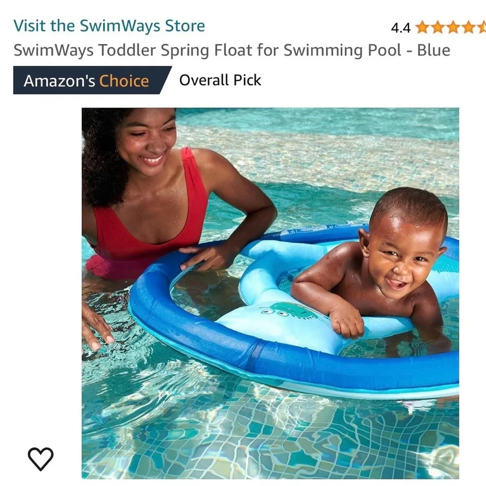 SwimWays‎ Toddler Spring Float for Swimming Pool - Blue